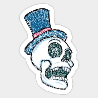 Elegant Skull Sticker